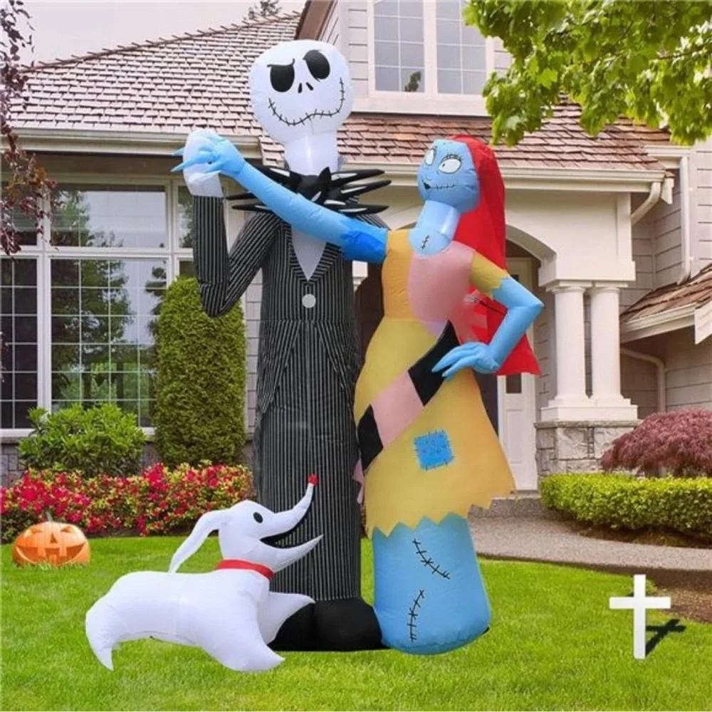 6 Ft Inflatable Halloween Decor - Blow Ups Inflatables- Built-in LED Lights - Picture 1 of 7